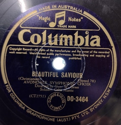 Avondale Symphonic Choir : The Lord's Prayer / Beautiful Saviour (Shellac, 10")