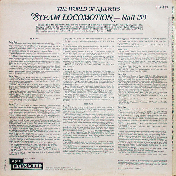 No Artist : Steam Locomotion - Rail 150 (LP)