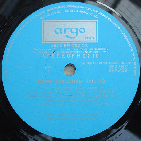 No Artist : Steam Locomotion - Rail 150 (LP)