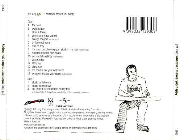 Jeff Lang : Whatever Makes You Happy (CD, Album + CD, EP, Ltd)