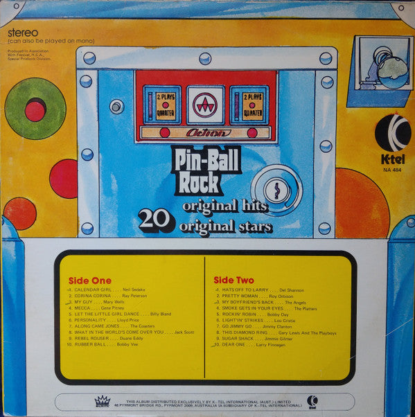 Various : Pin-Ball Rock (LP, Comp)