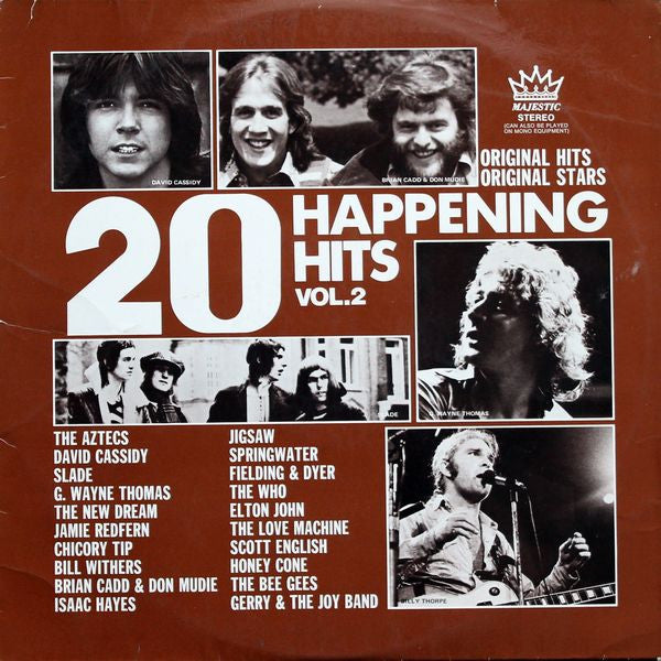 Various : 20 Happening Hits Vol. 2 (LP, Comp)