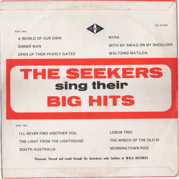 Seekers* : The Seekers Sing Their Big Hits (LP, Comp, Mono)