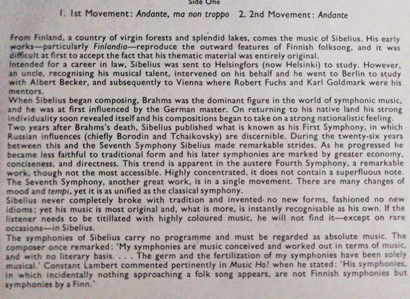 Royal Scottish National Orchestra Conducted By Alexander Gibson : Symphony No.1 In E Minor, Op. 39 (LP)
