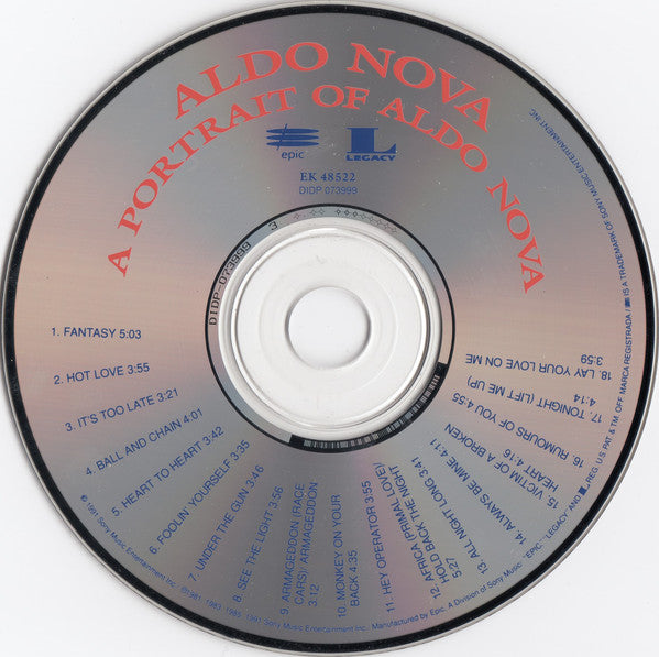 Aldo Nova : A Portrait Of Aldo Nova (CD, Comp)