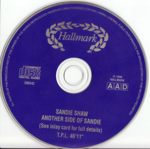 Sandie Shaw : Another Side Of Sandie (CD, Album, Comp)