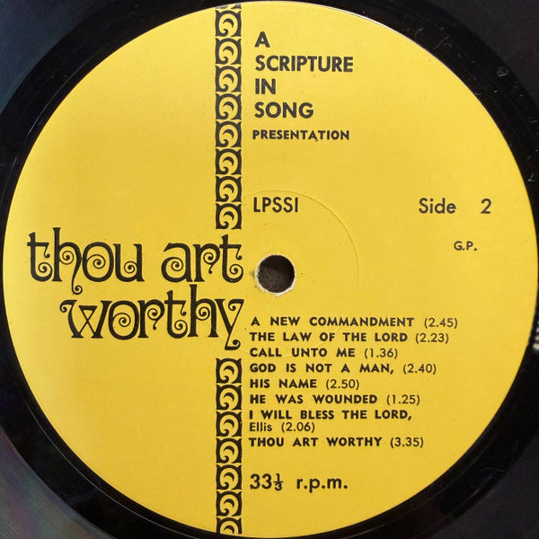 Scripture In Song : Thou Art Worthy (LP)