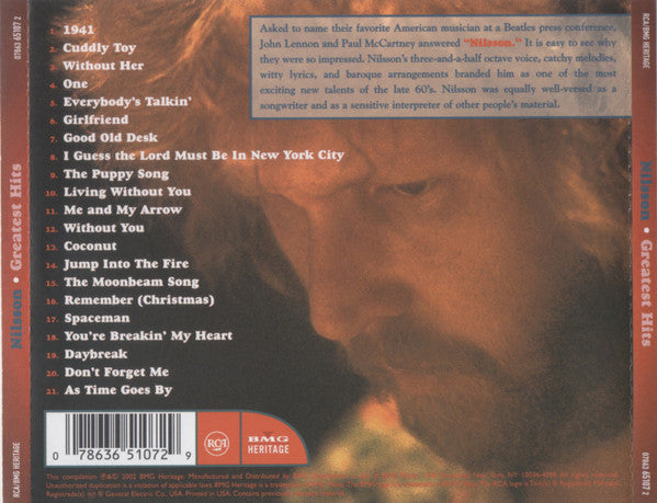 Nilsson* : Greatest Hits (CD, Comp, RE)