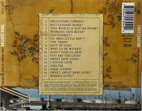 Lone Justice : This World Is Not My Home (CD, Comp)