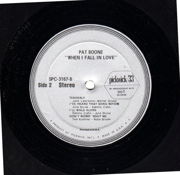 Pat Boone : When I Fall In Love (LP, Album)