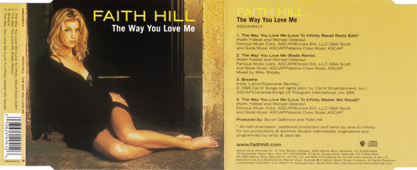 Faith Hill : The Way You Love Me (CD, Maxi)