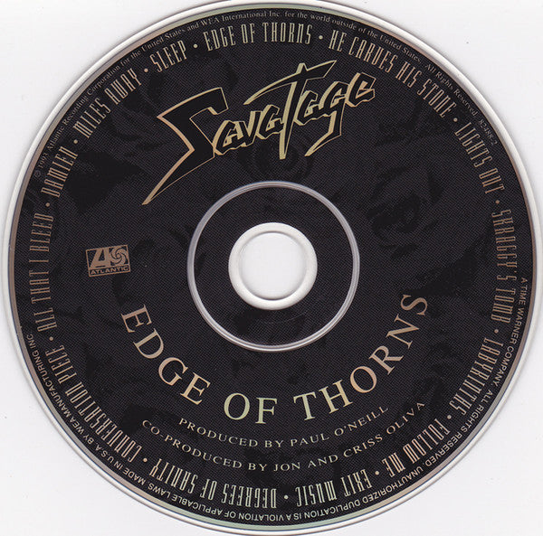 Savatage : Edge Of Thorns (CD, Album)