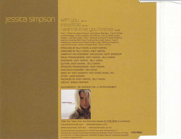 Jessica Simpson : With You (CD, Single)