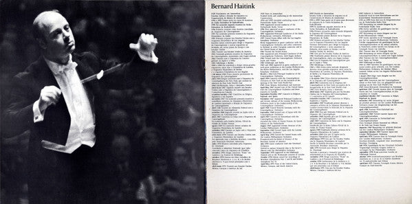 Concertgebouworkest, Amsterdam* | Bernard Haitink : With The Compliments Of The VVV Amsterdam Tourist Office (LP)