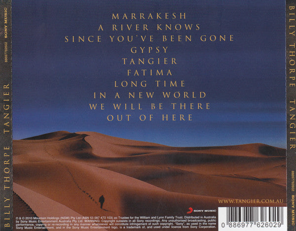 Billy Thorpe : Tangier (CD, Album)