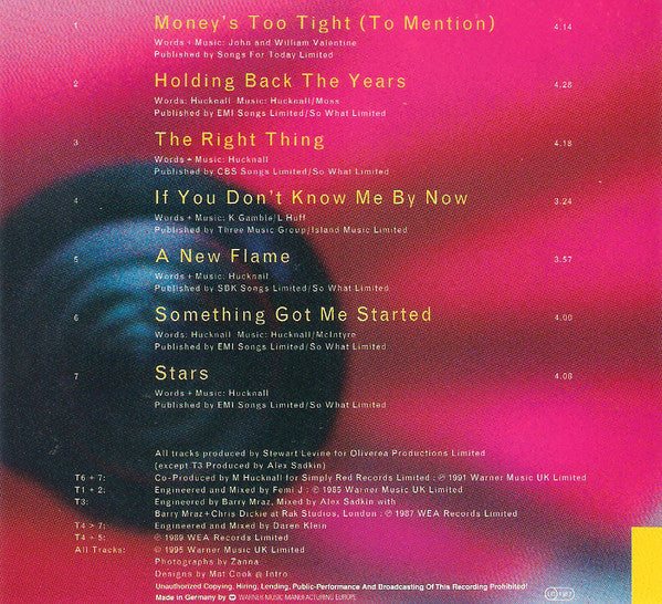 Simply Red : Soon Come (CD, Promo)