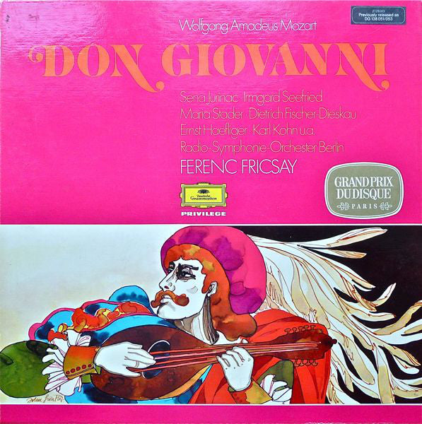 Wolfgang Amadeus Mozart, Sena Jurinac, Irmgard SeeFried, Maria Stader, Dietrich Fischer-Dieskau, Ernst Haefliger, Karl Kohn U.A. Radio-Symphonie-Orchester Berlin, Ferenc Fricsay : Don Giovanni (3xLP + Box)