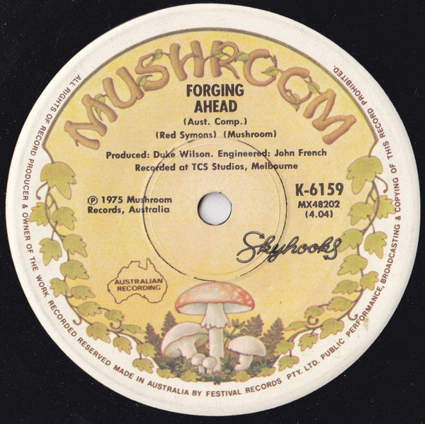 Skyhooks : Million Dollar Riff (7", Single)