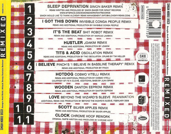 Simian Mobile Disco : Sample And Hold: Attack Decay Sustain Release (Remixed) (CD, Album)