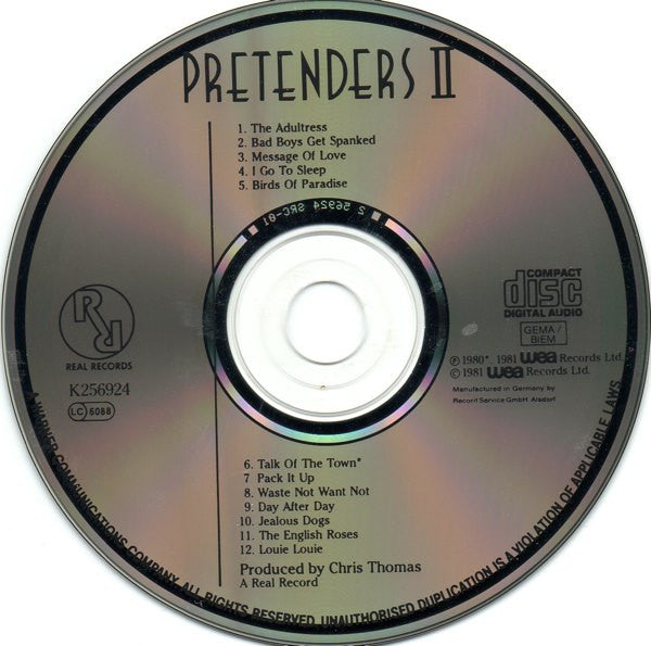 Pretenders* : Pretenders II (CD, Album, RE)