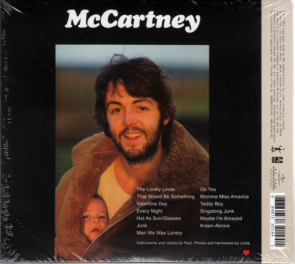 Paul McCartney : McCartney (CD, Album, RE, RM + CD, Comp, RM)