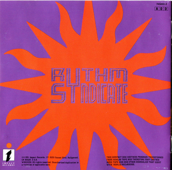 Rythm Syndicate (2) : Rythm Syndicate (CD, Album)