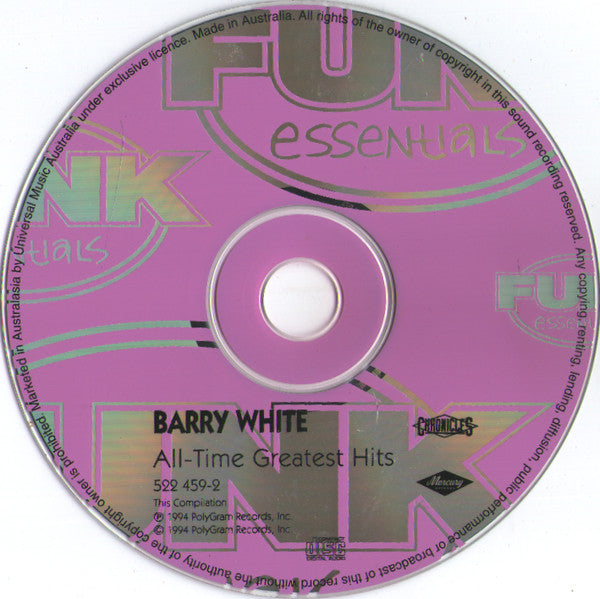 Barry White : All-Time Greatest Hits (CD, Comp)