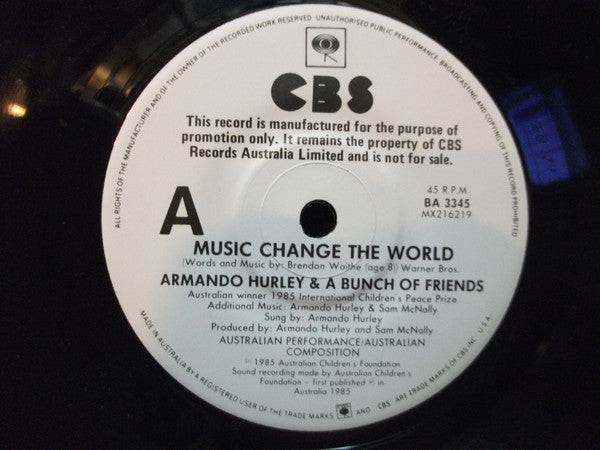 Armando Hurley : Music Change The World / Circus World (7", Promo)