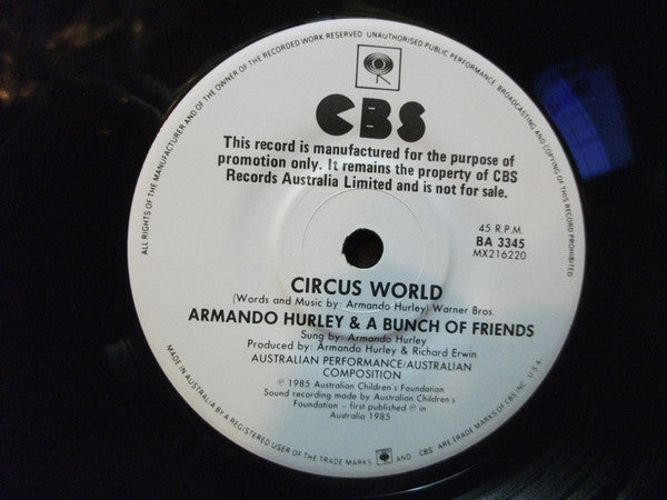 Armando Hurley : Music Change The World / Circus World (7", Promo)