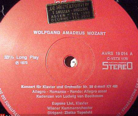 Mozart* : Krönungskonzert Und Klavierkonzert KV466 (LP)