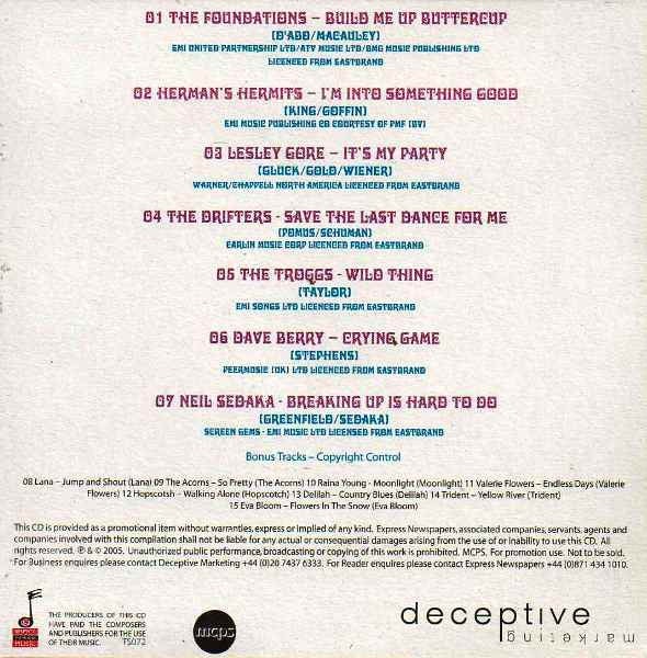 Various : Swinging 60's (CD, Comp, Promo)