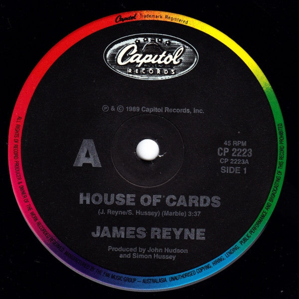 James Reyne : House Of Cards (7", Single)