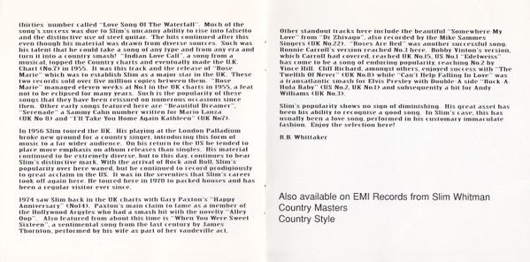 Slim Whitman : Country Classics (CD, Comp)