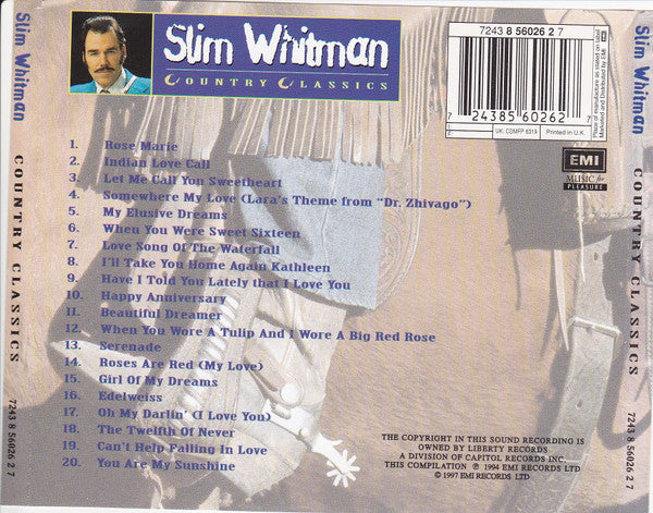 Slim Whitman : Country Classics (CD, Comp)