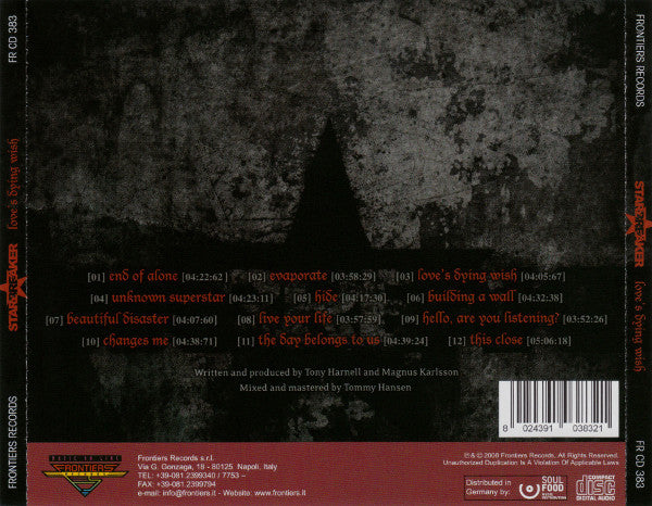 Starbreaker (3) : Love's Dying Wish (CD, Album)