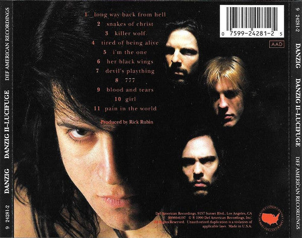 Danzig : Danzig II - Lucifuge (CD, Album, DAD)
