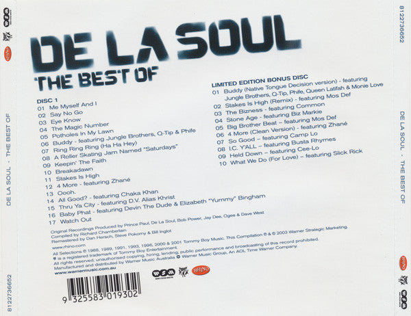 De La Soul : The Best Of (2xCD, Comp, Ltd)