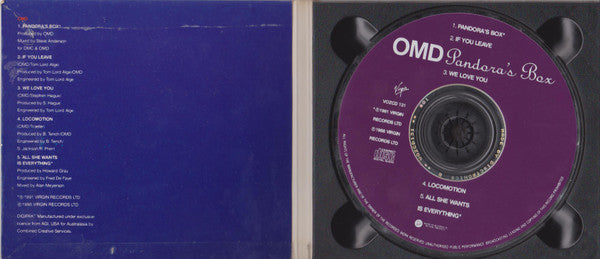 Orchestral Manoeuvres In The Dark : Pandora's Box (CD, Single, Dig)