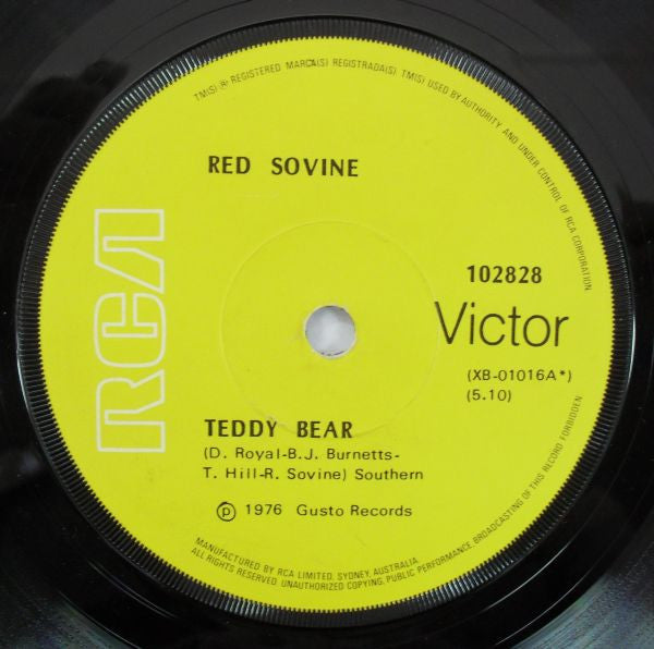 Red Sovine : Teddy Bear / Daddy (7", Single)