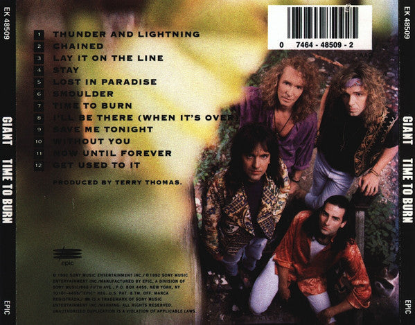 Buy Giant : Time To Burn (CD, Album) Online for a great price