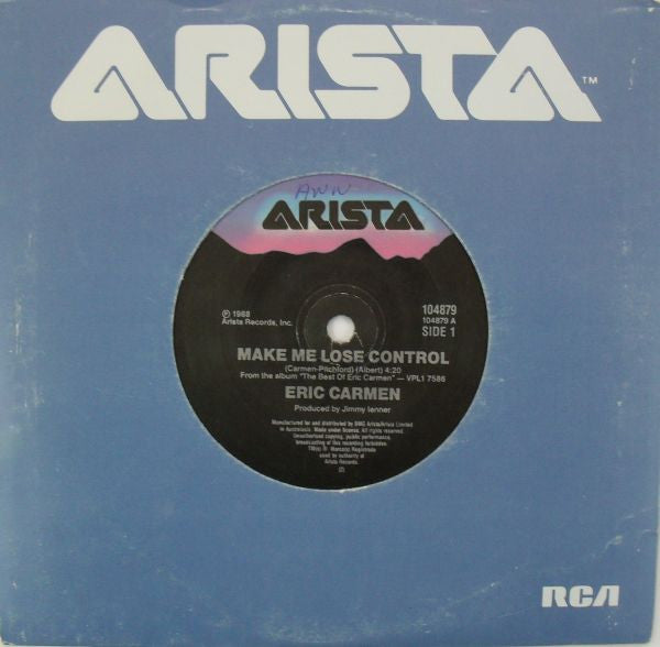 Eric Carmen : Make Me Lose Control (7", Single)