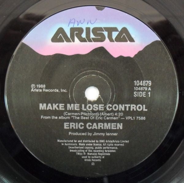 Eric Carmen : Make Me Lose Control (7", Single)