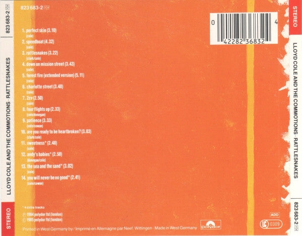 Lloyd Cole And The Commotions* : Rattlesnakes (CD, Album)