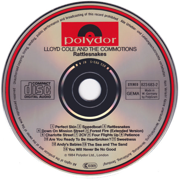 Lloyd Cole And The Commotions* : Rattlesnakes (CD, Album)