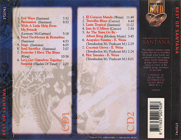 Santana : The Best Of Santana (2xCD, Comp)
