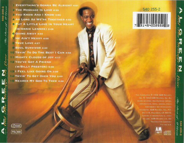 Al Green : ... And The Message Is Love (The Best Of Al Green) (CD, Comp, RE, PMD)
