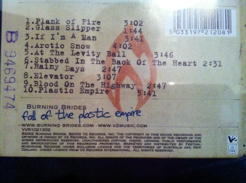 Burning Brides : Fall Of The Plastic Empire (CD, Album)