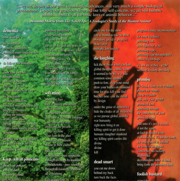 Brutal Truth : Sounds Of The Animal Kingdom (CD, Album)