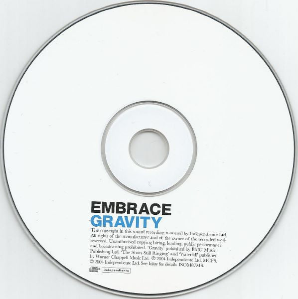 Embrace : Gravity (CD, Single, Enh)