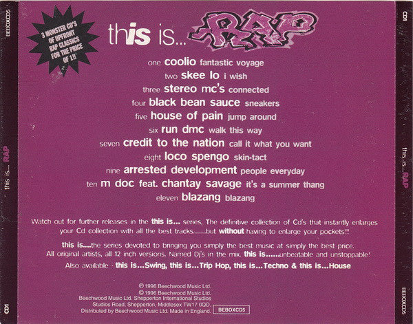 Various : This Is... Rap (2xCD, Comp + CD, Mixed + Box)